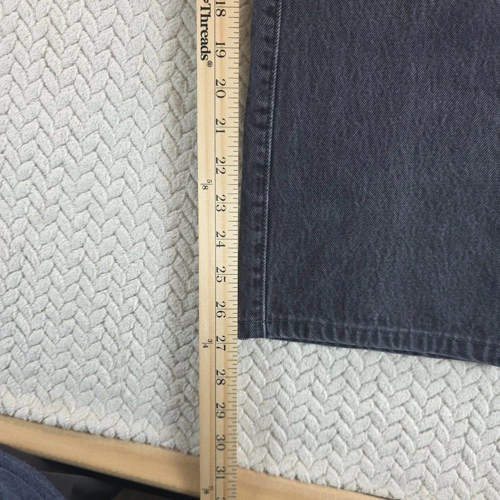 Vintage Levis 501 Original Fit Jeans Mens 38x29 Faded Black Straight Button Fly